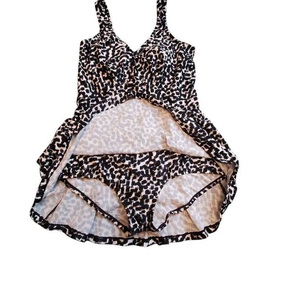 Maxine Of Hollywood One Piece Swim Dress - Picture 4 of 7